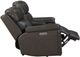 BarcaLounger® Leon Matteo Smokey Gray Leather Power Reclining Loveseat-1