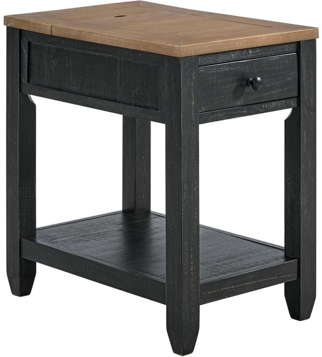 Martin Svensson Napa Black/Driftwood Chairside Table-0
