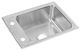 Elkay Lustertone® Classic Lustrous Satin Stainless Steel 22" x 17" x 6" 2-Hole Single Bowl Drop-in Classroom ADA Sink with Quick-Clip-0