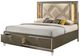 ACME Furniture Skylar Dark Champagne Queen Upholstered Panel Bed-3
