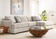 Michael Nicholas Designs Dahlia 2-Piece Coconut Parchment Right-Arm Facing Sectional with Pillows-1