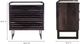 Moe's Home Collection Paloma Charcoal Grey Nightstand with White Marble Top-3