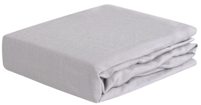 BEDGEAR® Hyper-Linen Performance® Light Gray Fitted Crib Sheet-0