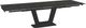 Amisco Customizable Amelia 112" Rectangular Extendable Table with 0.5" Italian Porcelain on Glass Top and 2 Leaves-1