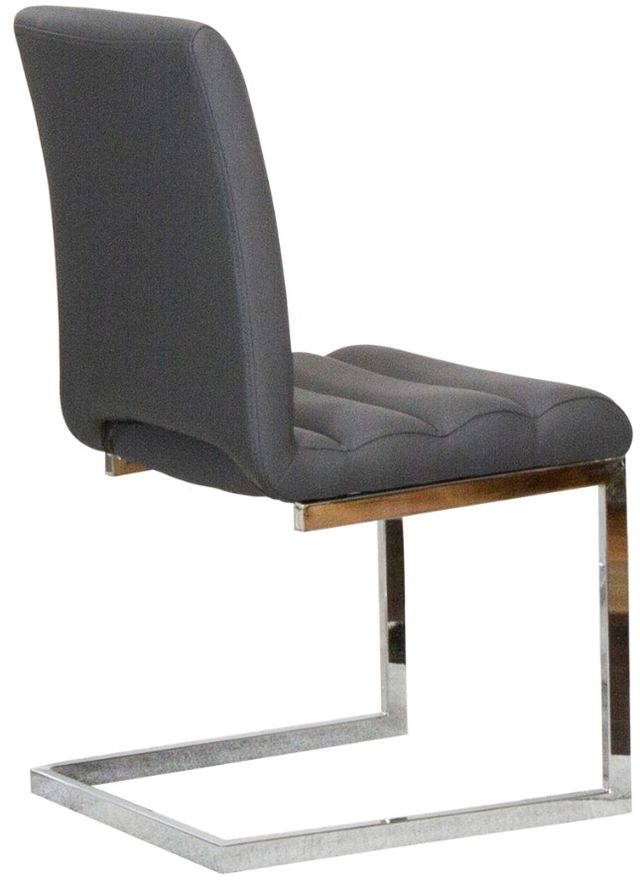 Cramco Dana Charcoal Gray/Chrome Dining Side Chair-1