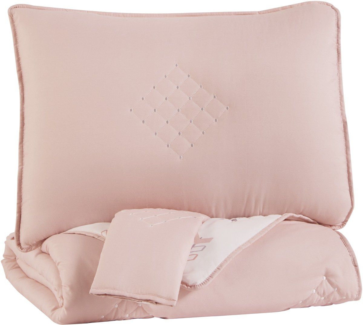 Signature Design by Ashley® Lexann Pink/Gray/White Full Comforter Set