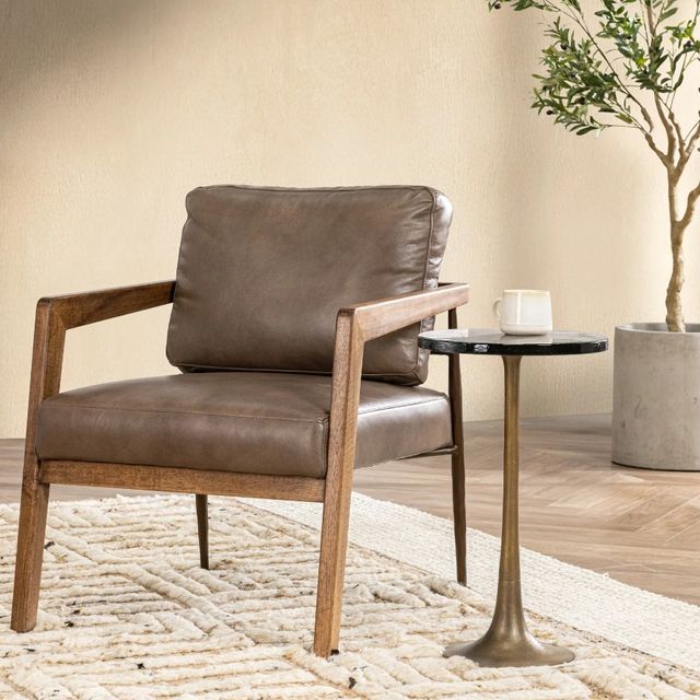 Classic Home Julia Truffle Brown Accent Chair-1
