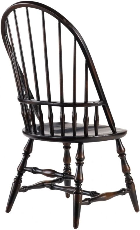 Hooker® Furniture Sanctuary Ebony Windsor Side Chair-0