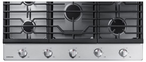 Samsung 36" Stainless Steel Gas Cooktop with Cast Iron Grates-3