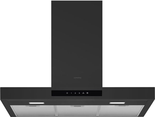 Smeg 30-inch Matte Black Island Range Hood