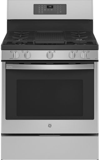 GE Profile™ 30" Fingerprint Resistant Stainless Steel Freestanding Gas Range