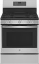 GE Profile™ 30" Fingerprint Resistant Stainless Steel Freestanding Gas Range-0