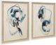 StyleCraft Abstract 2-Piece Beige/Blue/White Wall Art Set-0