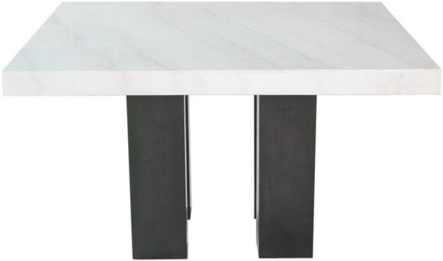 Steve Silver Co. Camila White Counter Table with Ebony Base-2