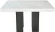 Steve Silver Co. Camila White Counter Table with Ebony Base-2
