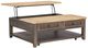 Legacy Classic XXX's and OOO's Amber Cocktail Table with Cocoa Base-1