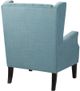 Olliix by Madison Park Blue Maxwell Button Tufted Wing Chair-1