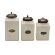 A & B Home 3-Piece Cream Canister Set-3