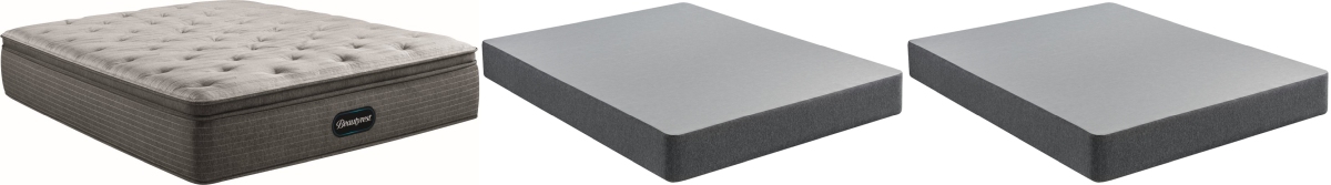 Beautyrest® Select™ Pocketed Coil Pillow Top Plush King Mattress and Standard Foundation