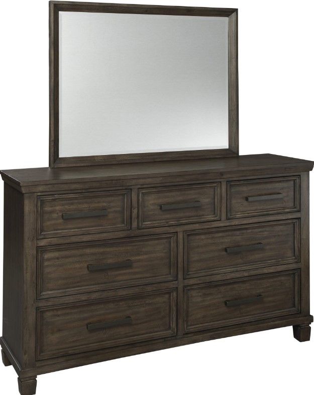 Signature Design by Ashley® Johurst 4-Piece Grayish Brown King Storage Panel Bed Set-2