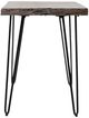 Jofran Inc. Nature's Edge Slate Chairside Table with Black Base-1