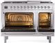 Ilve® Nostalgie II Series 48" Stainless Steel Pro Style Dual Fuel Range-1
