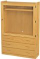 Crate Designs™ Furniture Classic TV Wall Unit with Locking Door-0