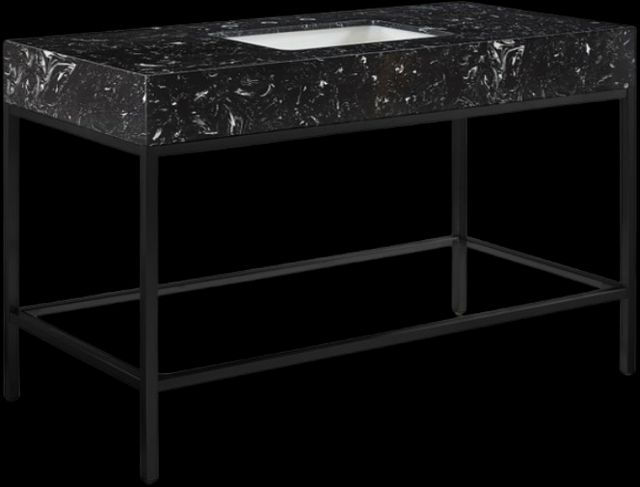 Meridian Furniture Marmo Black/Matte Black 48" Bathroom Vanity-0
