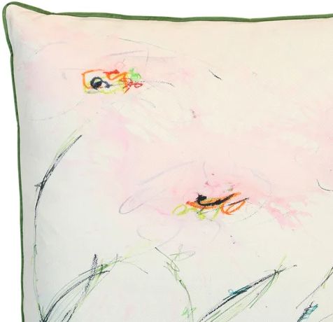 Stylecraft Green/White Designer Pillow-1