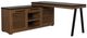 Signature Design by Ashley® Kallari Black/Warm Brown Credenza with Desk Return-0