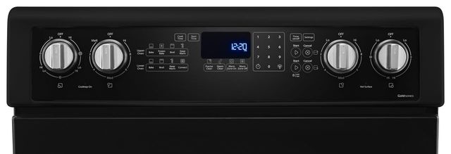 Whirlpool® 30" Black Double Oven Freestanding Electric Range-2