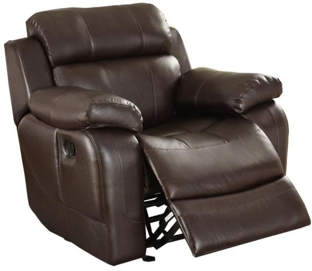 Homelegance® Marille Brown Manual Glider Reclining Chair-3