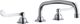 Elkay 8" Centerset Concealed Deck Faucet with 12" Arc Tube Spout and 6" Wristblade Handles-0
