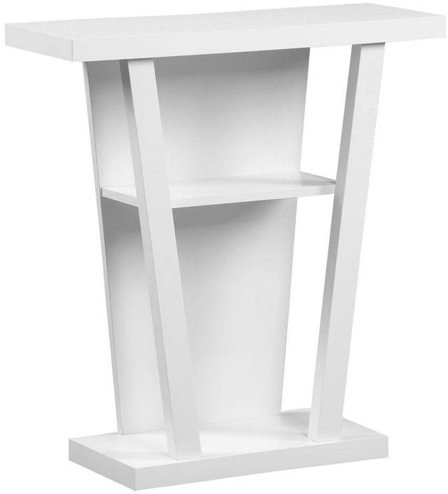 Monarch Specialties Inc. 32"L White Hall Console Table -0