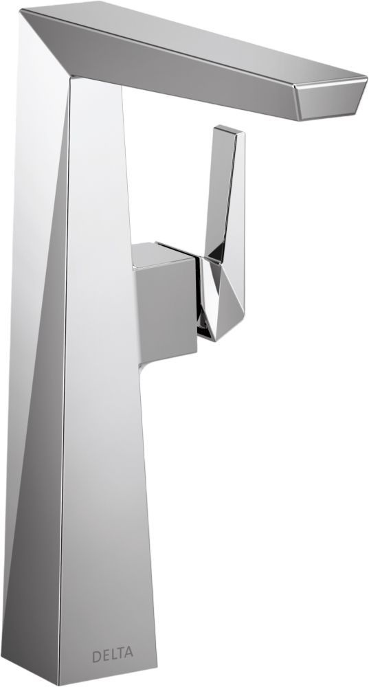 Delta Trillian™ Lumicoat® Chrome 10" Stainless Single Handle Mid-Height Bathroom Faucet-0