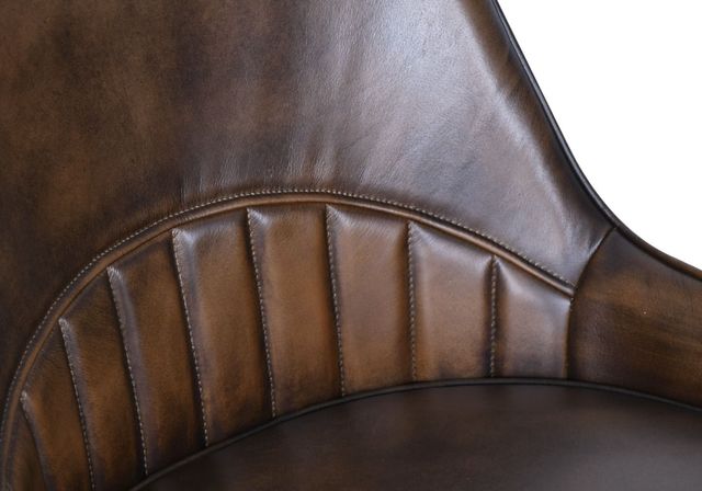 Home Trends & Design Leeds Antique Whiskey/Black Dining Arm Chair-3