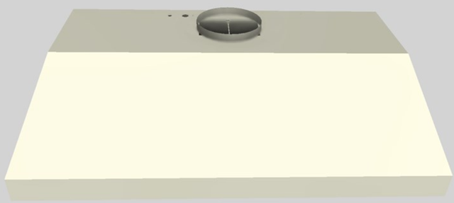 Vent-A-Hood® 48" Biscuit Wall Mounted Liner Insert-0