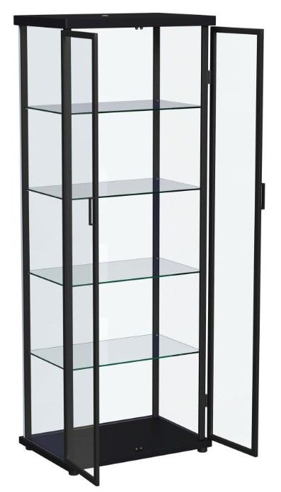 Coaster® Aero Black Display Cabinet-1