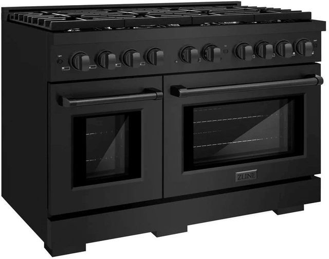 ZLINE Paramount 48" Black Stainless Steel Pro Style Dual Fuel Range-2