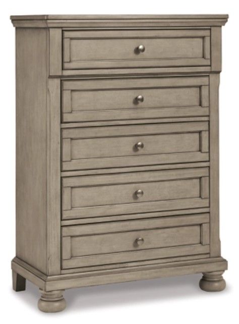 Signature Design by Ashley® Lettner 5-Piece Light Gray Twin Sleigh Bed Set-3