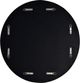 Miroir Gavin, feuille d'or/noir, Renwil®-2