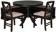 Linon Norah 4-Piece Black/Walnut Dining Set-0