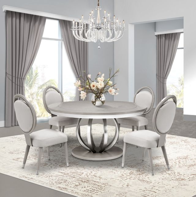 Michael Amini® Eclipse Moonlight Round Dining Table-1