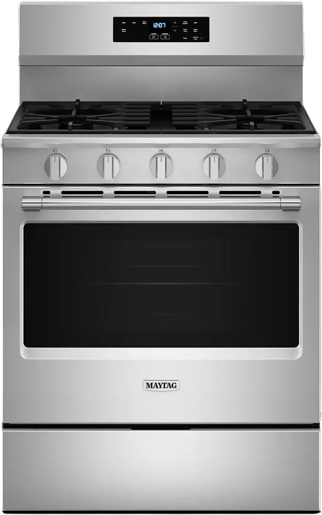 Maytag® 30" Stainless Steel Freestanding Gas Range -0