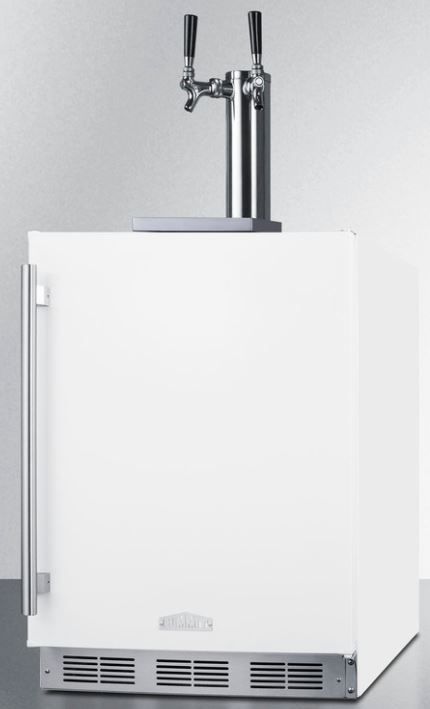 Summit® Commercial 24" White Built In Kegerator-1