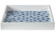 A & B Home 2-Piece Indigo/White Decorative Tray Set-1