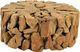 Dovetail Furniture Natural Round Coffee Table-0