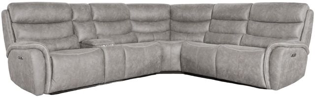 New Classic® Home Furnishings Kamari 3-Piece Gray L-Shape Power Reclining Sectional-0
