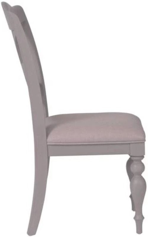 Liberty Furniture Summer House Dove Gray Slat Back Dining Side Chair-3