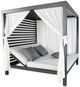 CabanaCoast® Customizable Muse Aluminum Outdoor Daybed Roof with 2 Curtain-0
